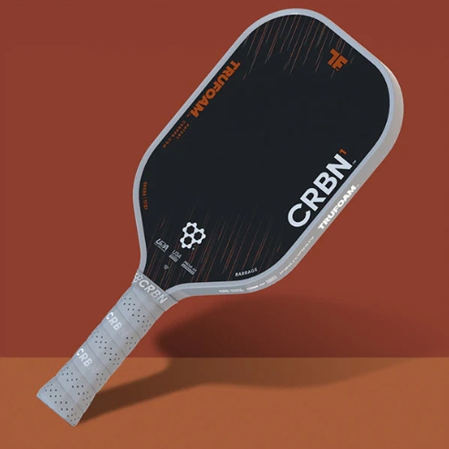 CRBN1 TruFoam Barrage 트루폼 배러지 ELONGATED 롱핸들 카본 피클볼 패들(케이스 포함)